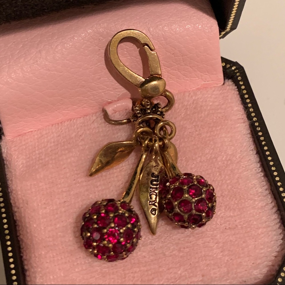 Juicy Couture Pavé Cherries charm